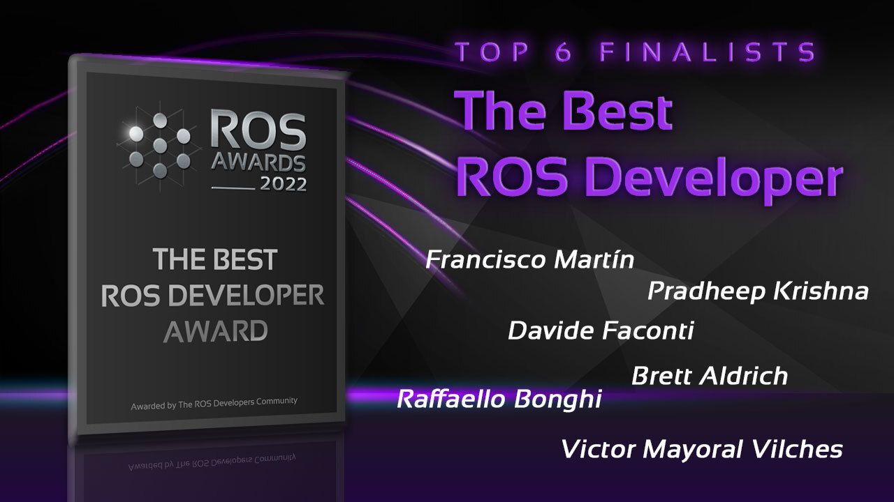 Finalist Best ROS developer 2022