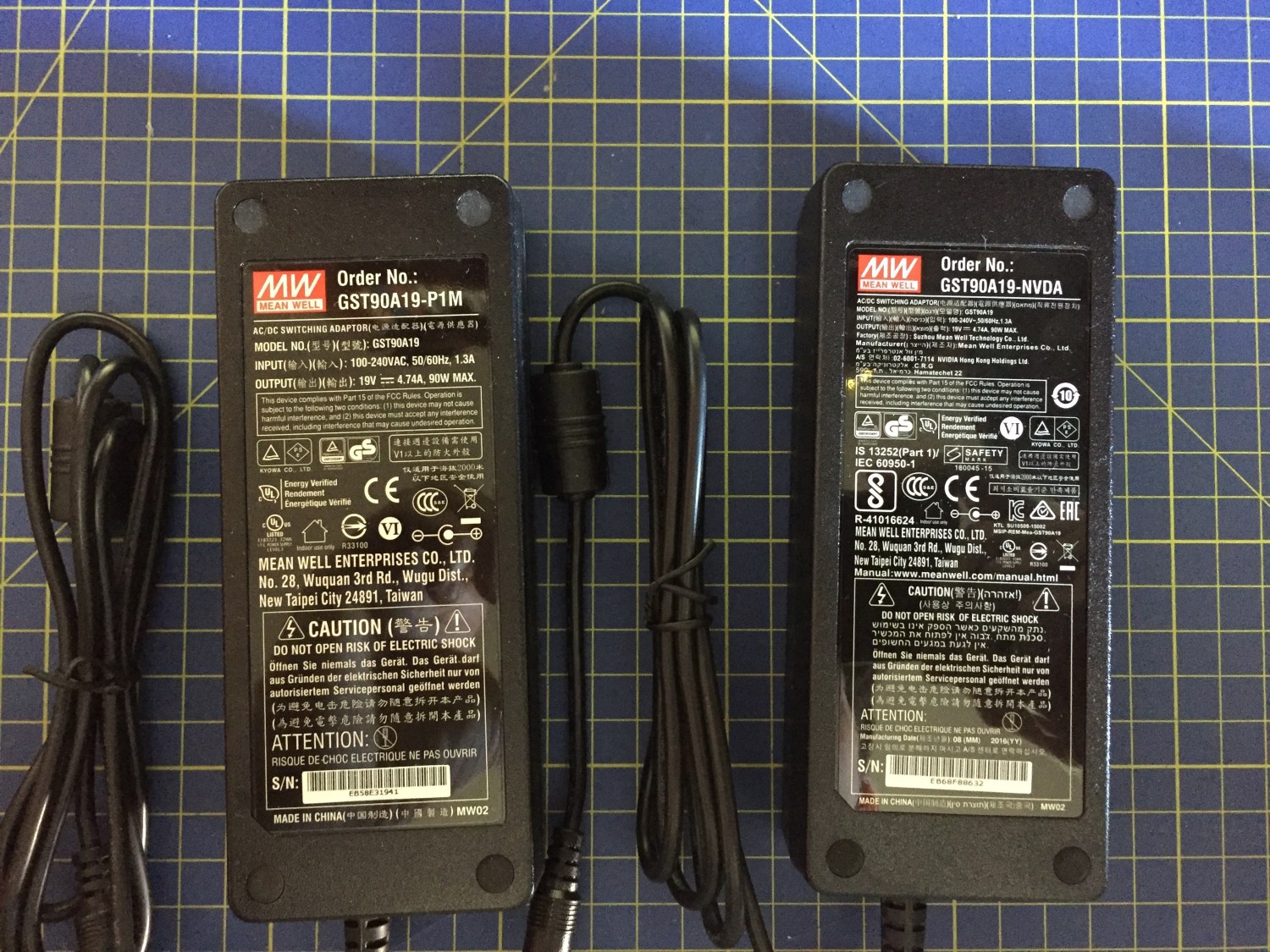 Comparison between power supply of Jetson TX1 and Jetson TX2