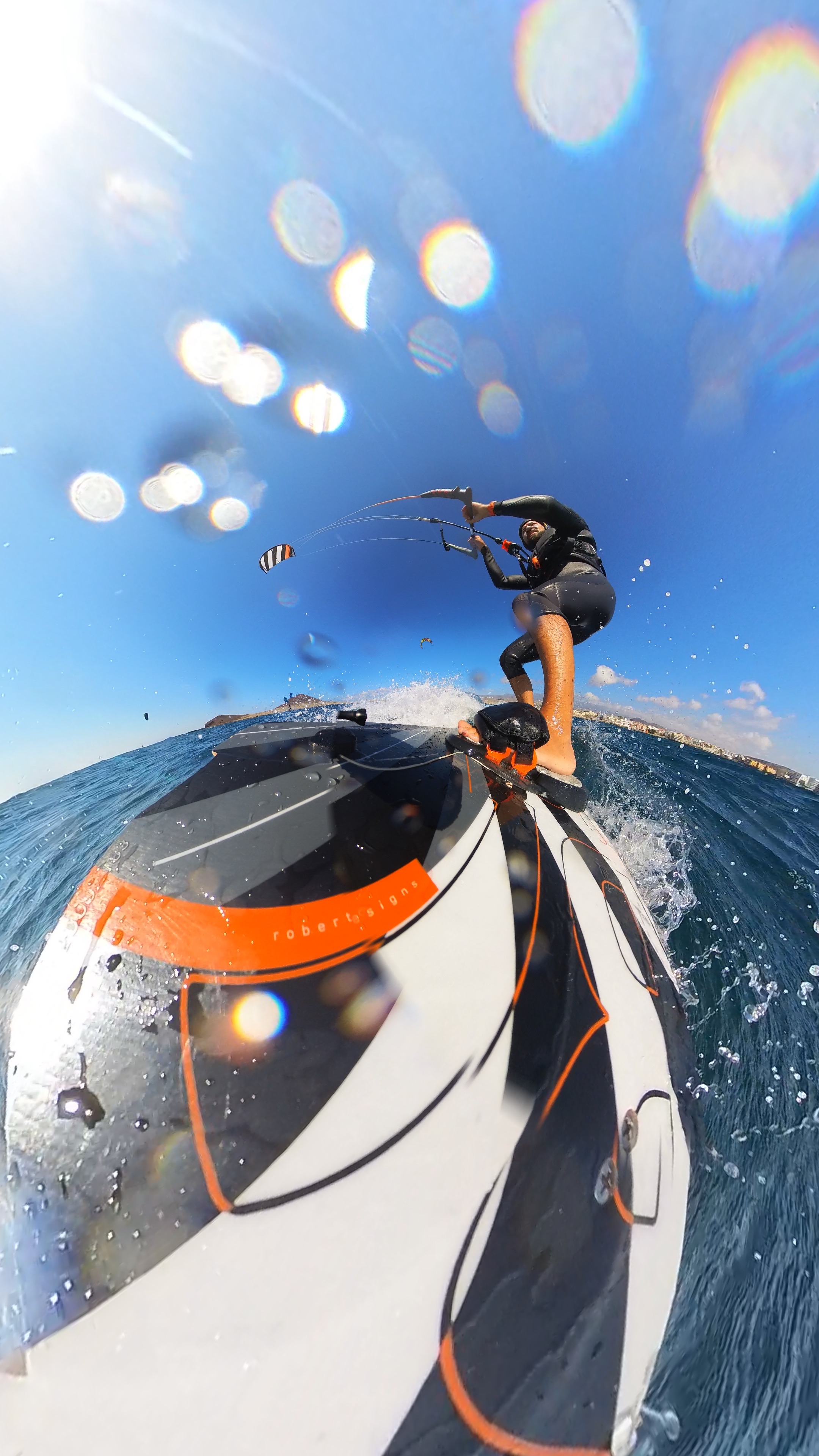 Kiteboard action cam snapshot